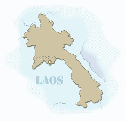 ラオス地図